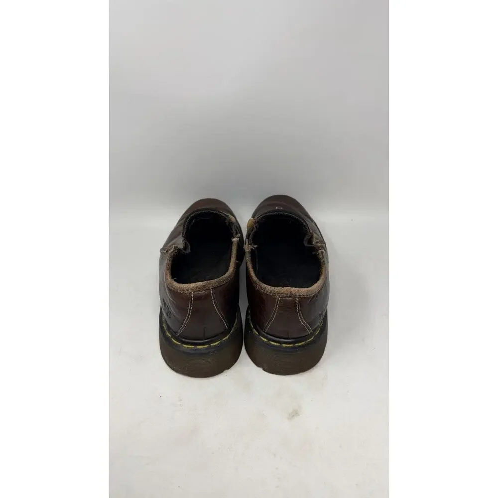 Dr. Martens England Men’s Sz 9 US Brown Leather Slip On Loafers Shoes 9729